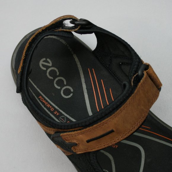 ECCO Men\'s 47 (13-13.5) Yucatan Receptor Brown Leather Hook Loop Sport Sandals main image 12
